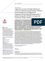 Diagnostic Accuracy of Antigen Detection