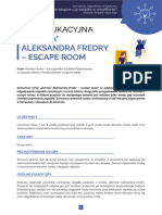 Scenariusz Gry Edukacyjnej Escape Room - Zemsta Aleksandra Fredry"