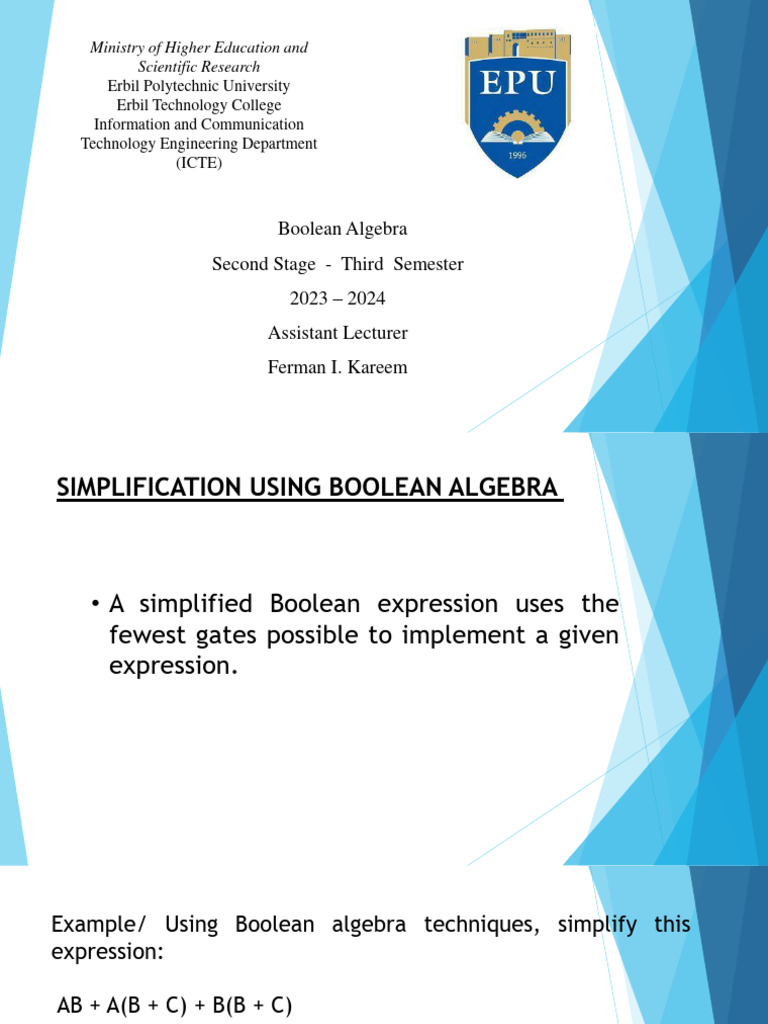 6-Boolean Examples | PDF | Teaching Methods & Materials