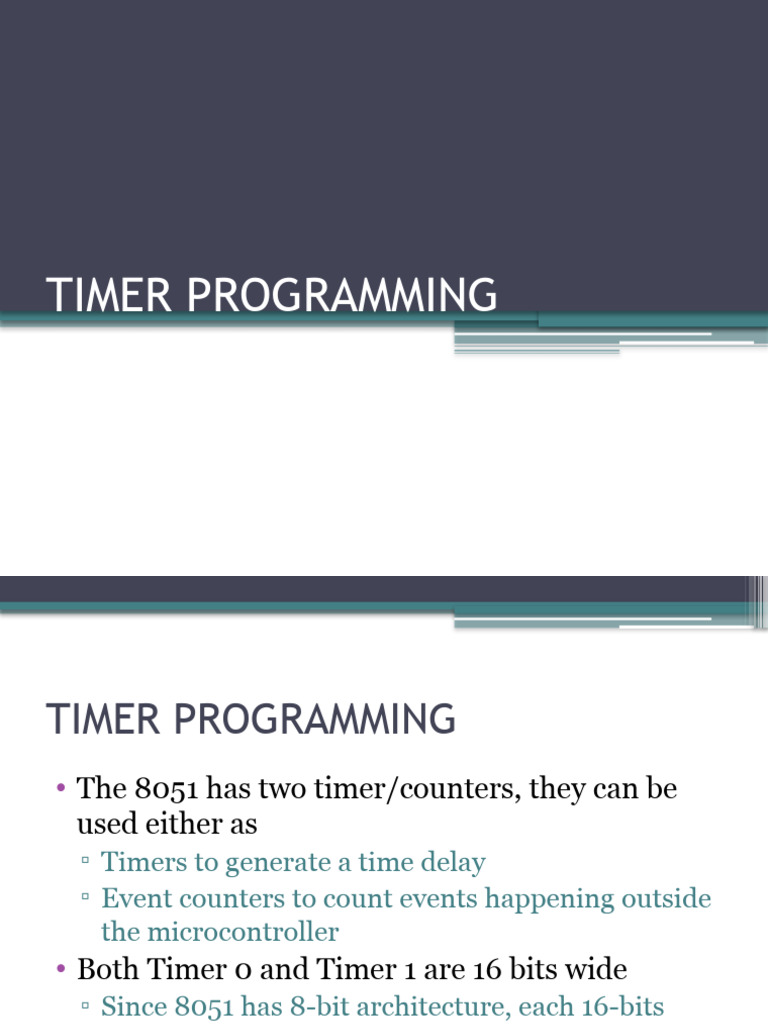 6-Timer Programming-09-02-2024 | PDF | Computer Engineering | Computer ...