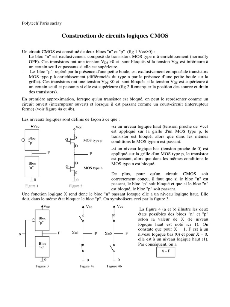 Résumé Cmos | PDF | Transistor à effet de champ à grille métal-oxyde ...