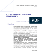 O Fator Humano Na Gerência de Projetos de TI