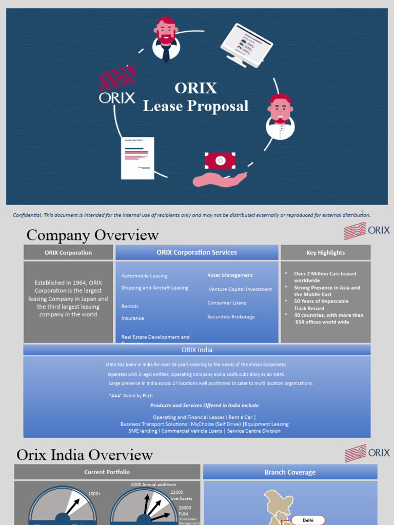 ORIX India Leasing Services Overview | PDF | Lease | Insurance