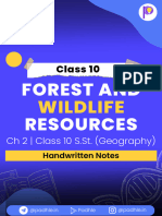 Forest and Wildlife Resources - Class 10 Notes Padhle