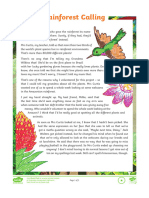 Rainforest Calling Differentiated Reading Comprehension Activity