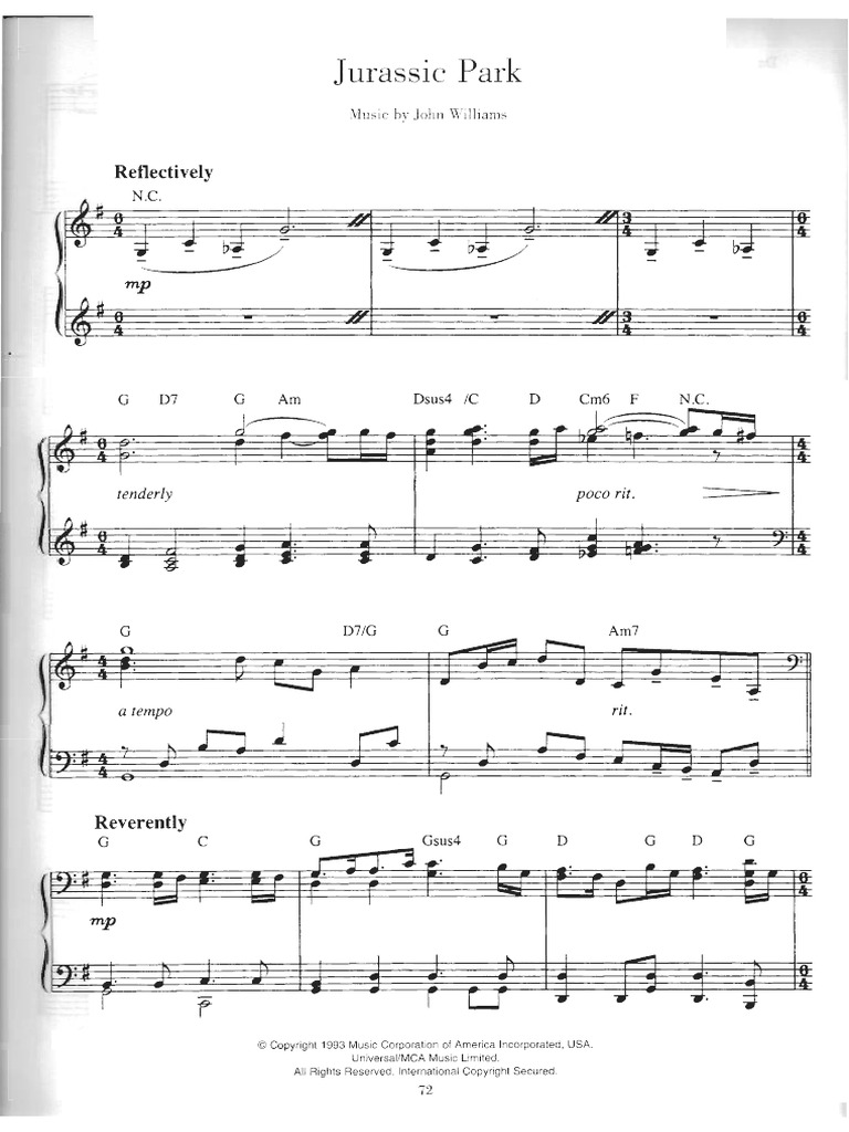Jurassic Park - Main Theme | PDF