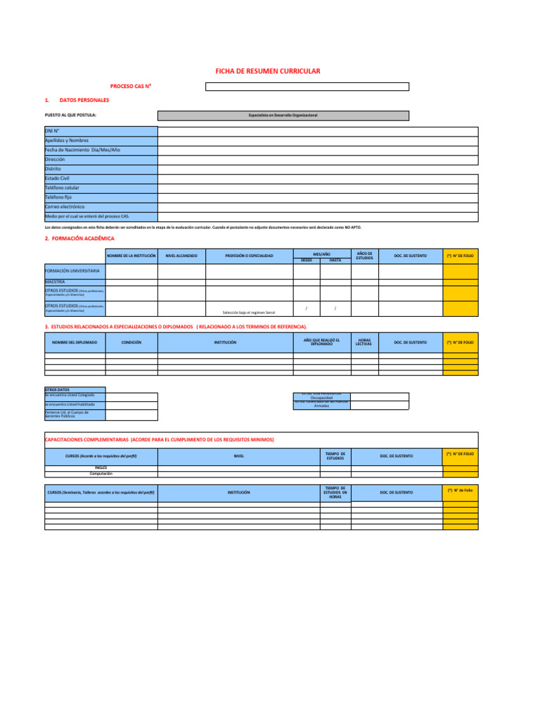 Formato de Ficha de Resumen Curricular - 1719507367