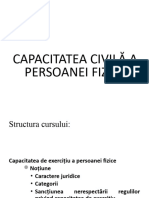 Capacitatea de Exercițiu A Persoanei Fizice