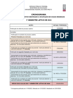 Previa - Cronograma Completo Vagas Residuais 2024-1