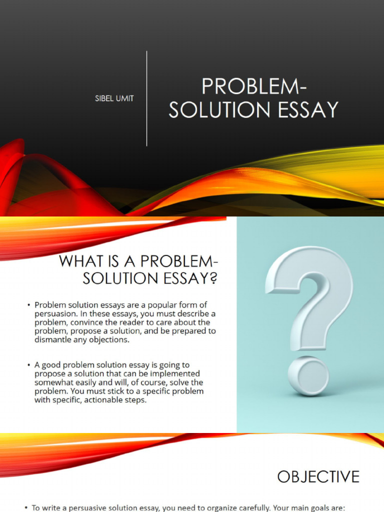 Problem-Solution Essay Guide | PDF | Career & Growth | Science ...