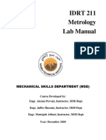 Idrt 211 Metrology Lab - 2023