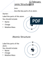 Lesson One Atomic Structure