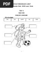 English Year 1  Indonesian Language