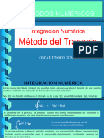 Integracion Numerica Método Del Trapecio 2022 I