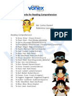 Reading Comprehension 1 y 2