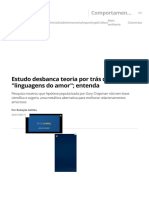 Estudo Desbanca Teoria Por Trás Da Ideia de - Linguagens Do Amor - Entenda - Comportamento - Galileu