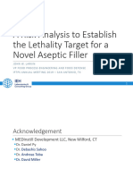 A Risk Analysis To Establish The Lethality Target For A Novel Aseptic Filler
