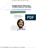 Full CDN Ed Strategic Human Resources Planning 5Th Edition Belcourt Test Bank PDF Docx Full Chapter Chapter