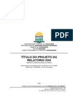 Modelo de Documento Com Capa - Relatórios e Projetos