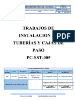 Pc-sst-005 Trabajos de Instalacion de Tuberías y Cajas de Paso