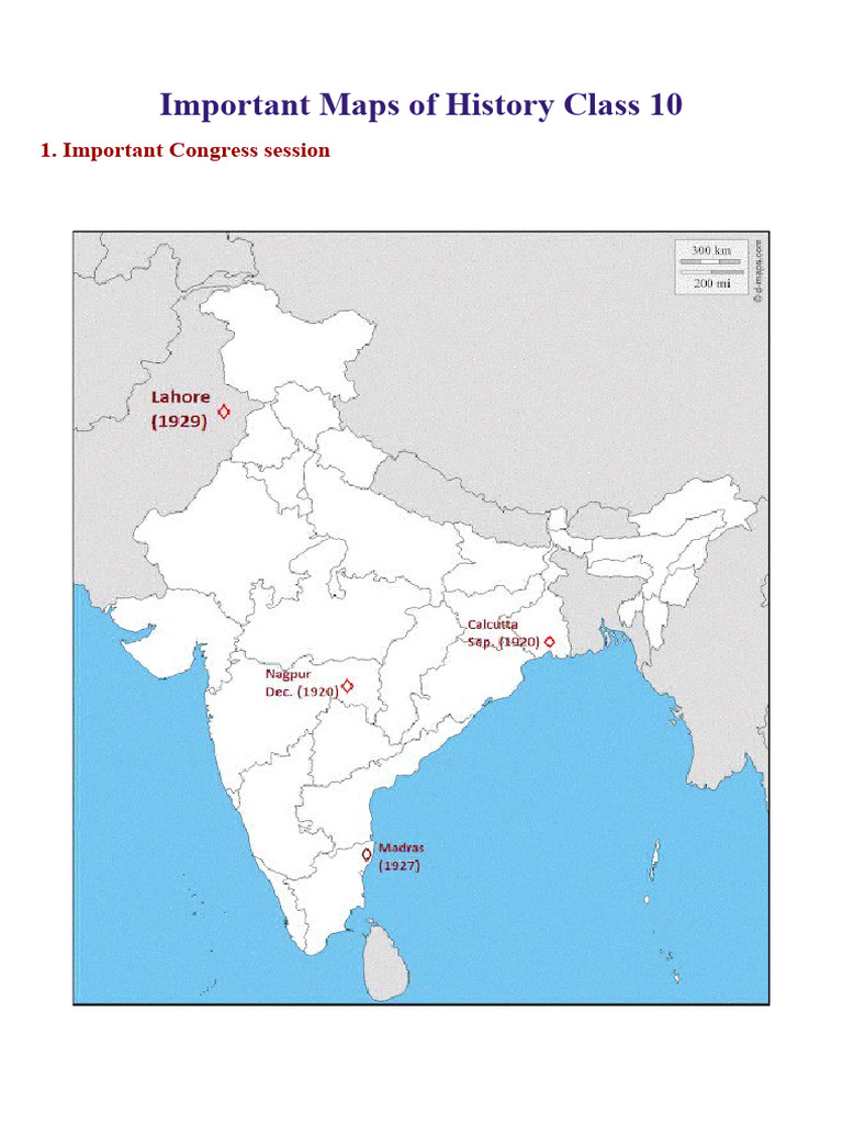 Map Work For X Class | PDF | Travel | Technology & Engineering