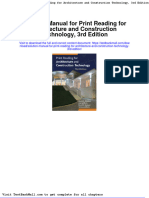 Full Solution Manual For Print Reading For Architecture and Construction Technology 3Rd Edition PDF Docx Full Chapter Chapter