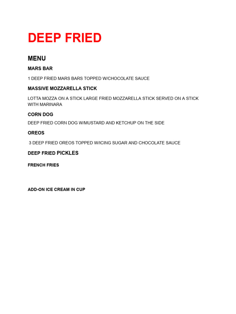 Deep Fried Menu 2 PDF