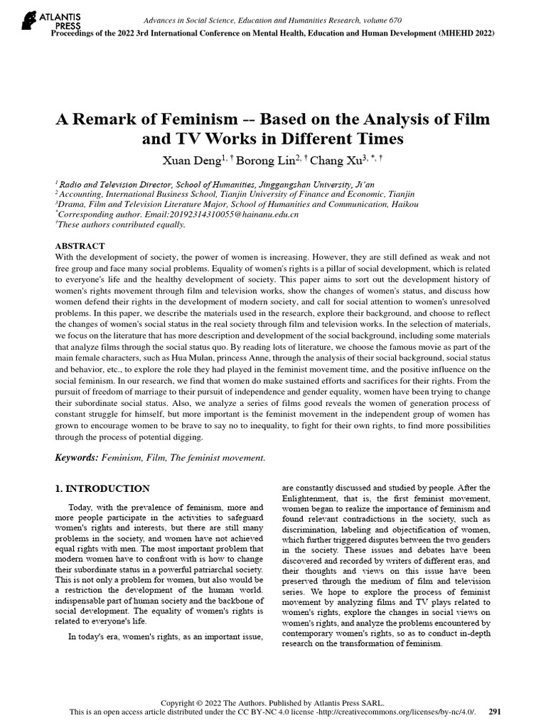 a-remark-of-feminism-based-on-the-analysis-of-film-and-tv-works-in