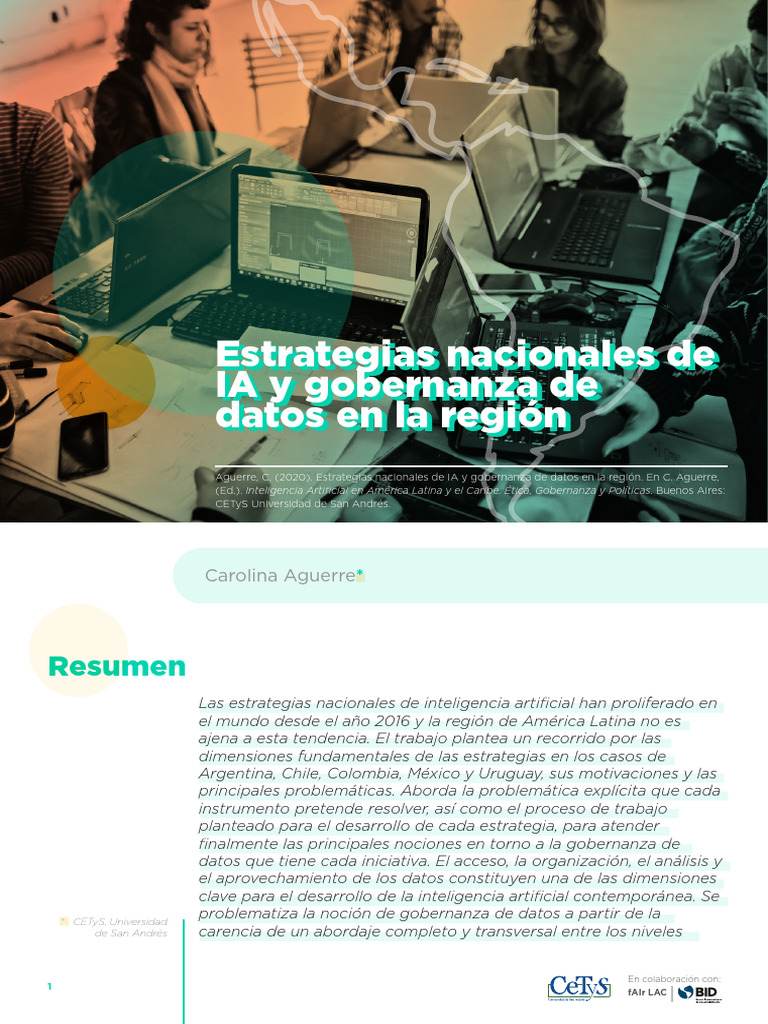 Aguerre Estrategias Nacionales de IA y Gobernanza de Datos en La Region ...