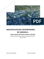 Industrializacion Contemporánea de Venezuela (1936-2000) 