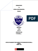 Internship Report of Im Studies Peshawar