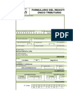 Formulario Del Registro Único Tributario: Espacio Reservado para La Dian