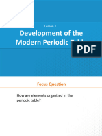 CA Lesson 1 Development of The Modern Periodic Table