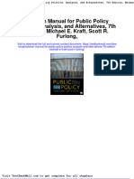 Full Solution Manual For Public Policy Politics Analysis and Alternatives 7Th Edition Michael E Kraft Scott R Furlong PDF Docx Full Chapter Chapter