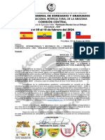 Carta de Invitación A Inauguración Del Congreso Internacional - Ponentes Nacionales e Internacionales