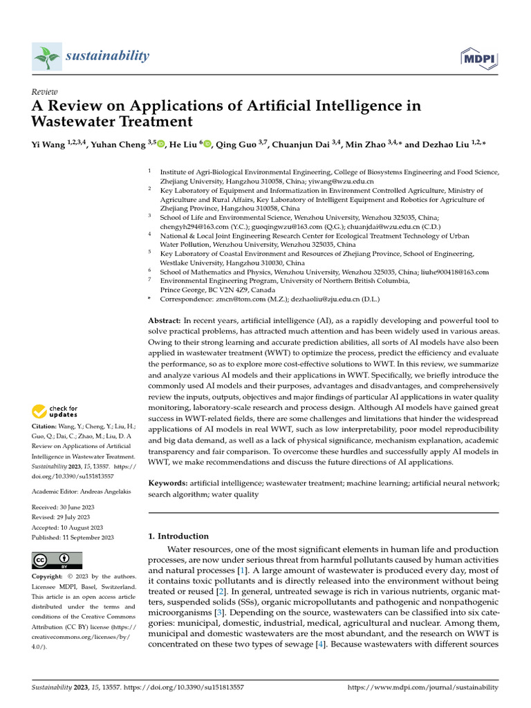 Sustainability 15 13557 | PDF | Machine Learning | Deep Learning