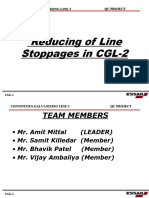 Reducing of Line Stopagges