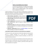 Importancia La Salud Mental en El Tranajo