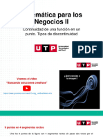 S02 - Continuidad de Una Función en Un Punto - Tipos de Discontinuidad