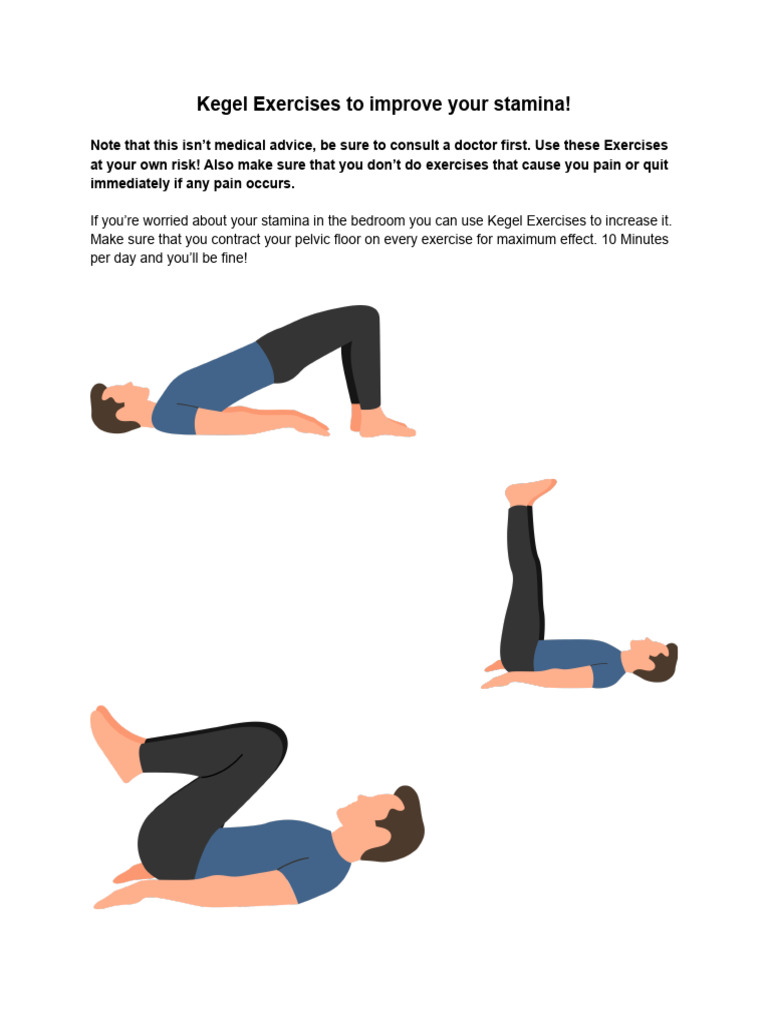 Kegel Exercises for Enhanced Stamina | PDF