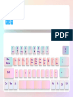 Cute Pastel 3D Keyboard Desktop Wallpaper Background