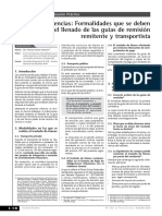 I Evite Contingencias: Formalidades Que Se Deben Observar en El Llenado de Las Guías de Remisión Remitente y Transportista