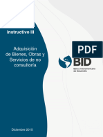 Instructivo III - Adquisicion de Bienes y Obras