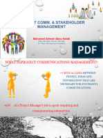 Project Comm.&Stakeholders Management