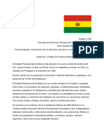 Papel de Posicion Del Estado Plurinacional de Bolivia