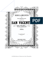 Reglamento de La Sociedad de San Vicente de Paúl, 1835