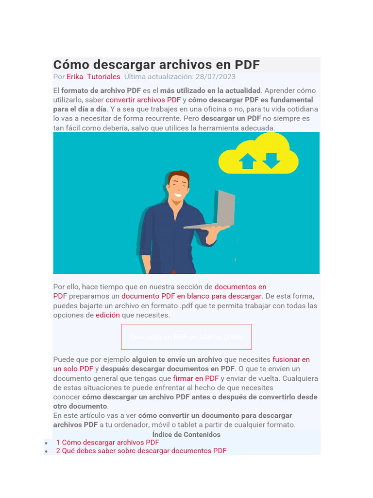 Cómo Descargar Archivos en PDF | PDF | Archivo de computadora | Software