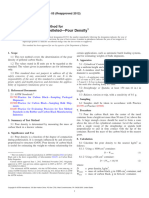 Carbon Black, Pelleted-Pour Density: Standard Test Method For