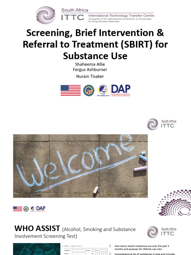 ISSUP Webinar - SBIRT Training Slides - November 2023 - Part 2 | PDF ...