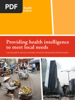 Providing Health Intelligence To Local Needs